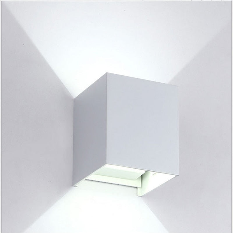LED Waterproof 24W LED Wall Lamps Black/White Color Shell IP65 Waterproof Indoor Outdoor Lighting Aluminum Wall Light arandela