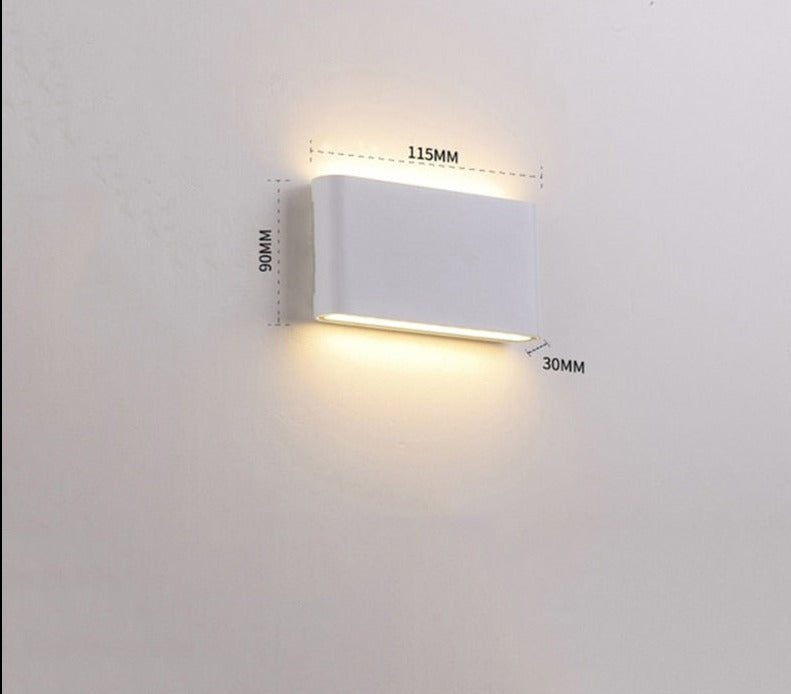 Magdalyn Outdoor Wall Lamp Aluminum Home Decoration Porch Sconce Up Down Building Fixtures Nordic Interior Waterproof Led Light