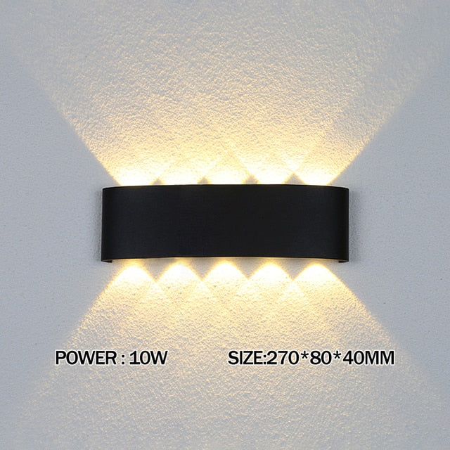 2W 4W 6W 8W 10W 12W LED Wall Light Outdoor Waterproof Modern Nordic style Indoor Wall Lamps Living Room Porch Garden Lamp