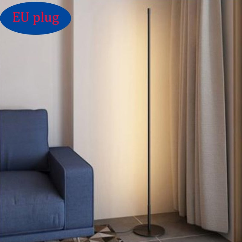80cm LED Floor Corner Standing Lamp RGB Light With Remote Control For Bedroom Living Room Club Home Atmosphere Night Light