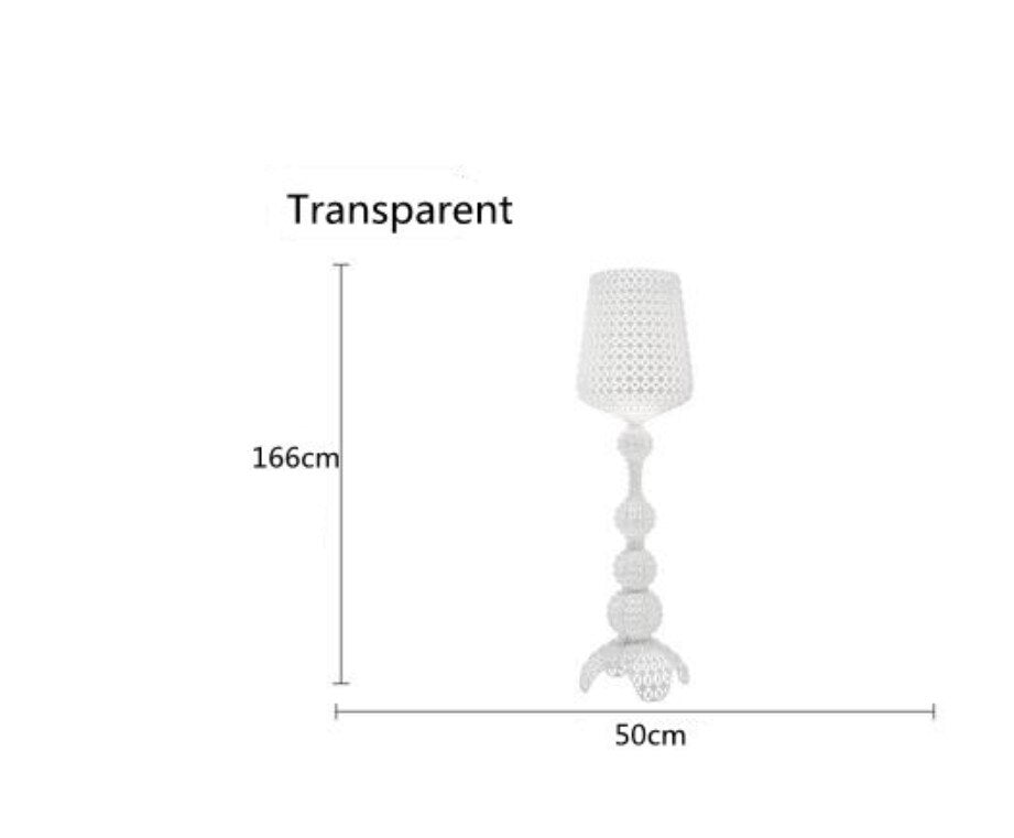 Italy Design Kartell Kabuki Table Lamps Acrylic Desk Lights Art Decor LED Standing Light Living Room Bedroom Hollow Floor Light