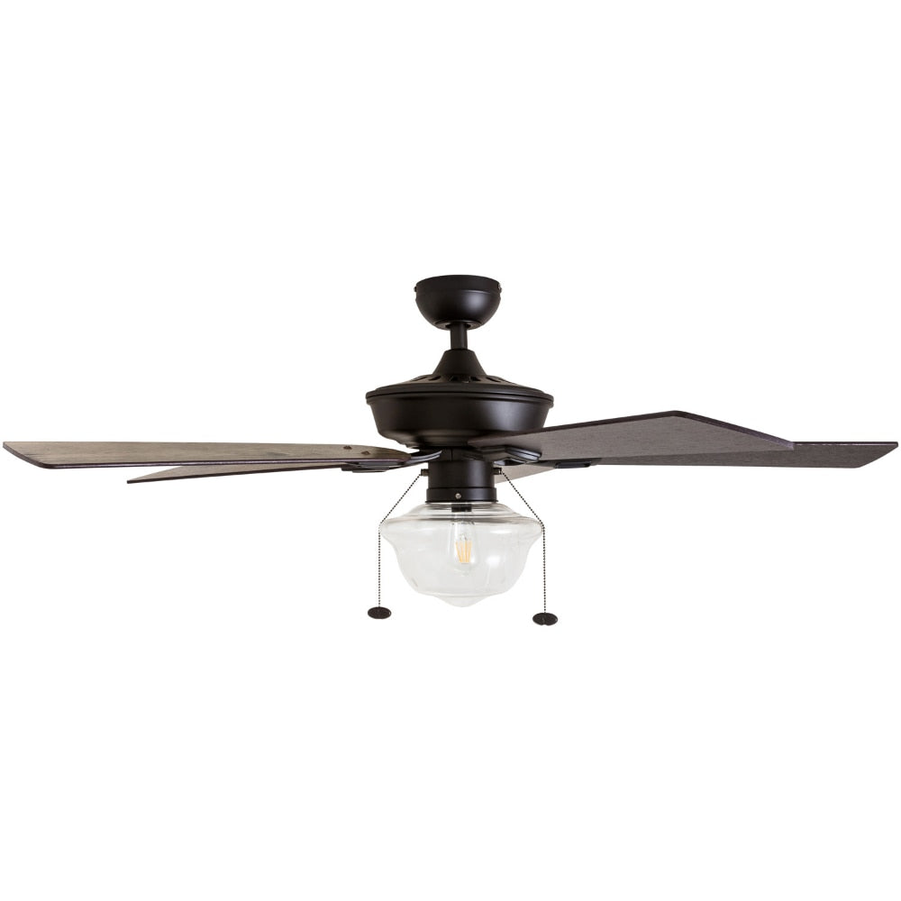 52" Abner Indoor/Outdoor Bronze Ceiling Fans Room Decor Home Fan Ceiling Fan with Led Light