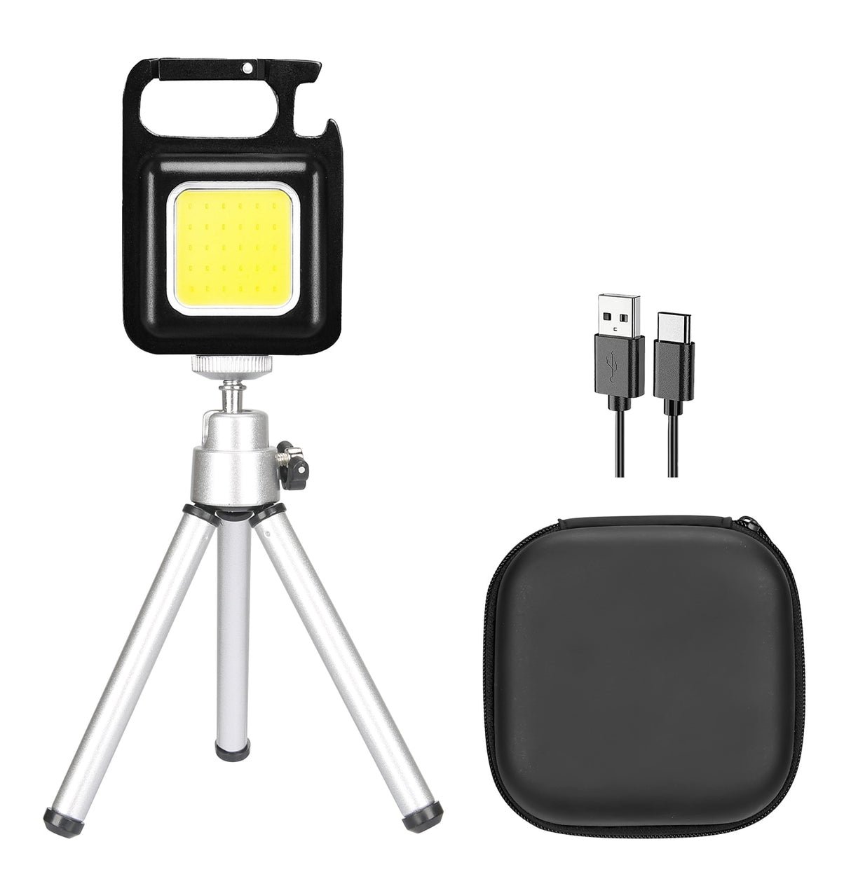 Multifunctional Mini Glare COB Keychain Light USB Charging Emergency Lamps Strong Magnetic Repair Work Outdoor Camping Light