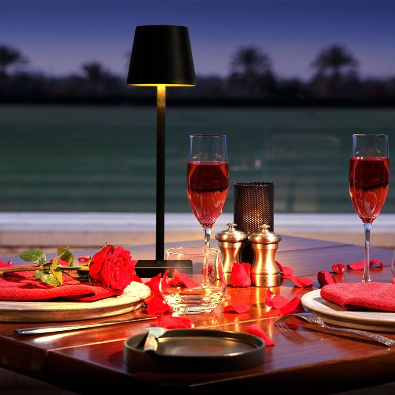 Cafe Dining Room Creative Table Lamp Adjustable Battery Rechargeable Led Night Lamp Free Shipping for Bedroom Bar Hotel Floor