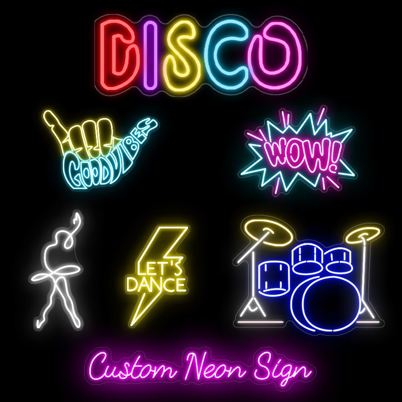 Custom Neon Sign Led Letters DIY Private Neon Lights Signs Lamp Shop Spa Wedding Slogan Logo Bar Dropshipping