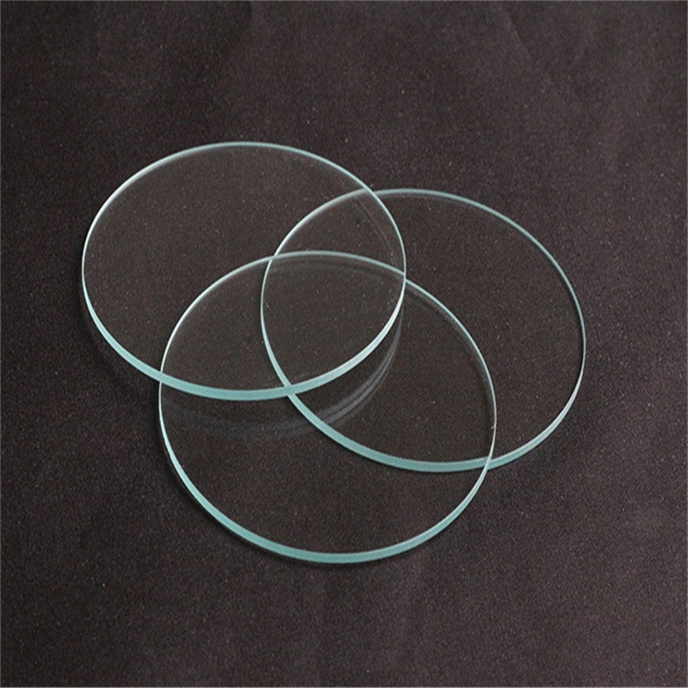 Diameter 97mm 90mm 79mm 74mm 70mm 67mm Glass Lens Round Flat Lens for LED Torch Downlight Flashlight Headlamp