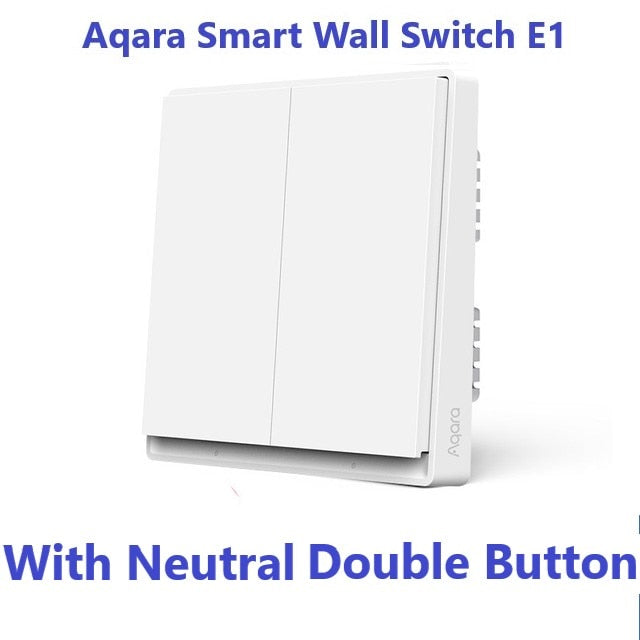 New Aqara Smart Wall Switch E1 ZigBee 3.0 Smart Home Wireless Key Light Switch Fire Wire With NO Neutral For Xiaomi Home homekit
