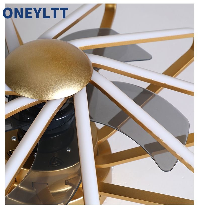 LED ceiling fan with Lights remote control home decor ventilator lamp Living room Bedrpoom DC ceiling fan lamp