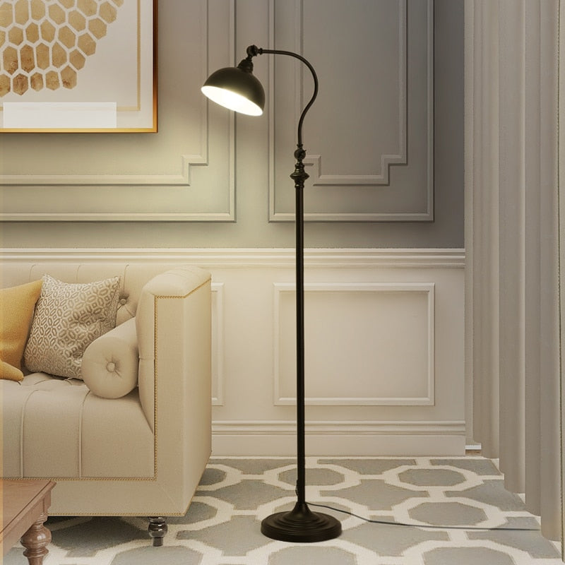 Nordic American Country Living Room Floor Lamp Iron floor lamp Table lamp Retro creative floor lamp