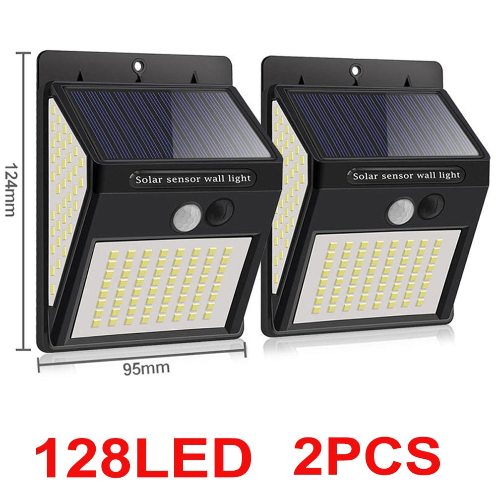 268 LED Reflector Solar Power Outdoor Light for Garden Decor Motion Sensor Street Wall Lamps Waterproof Patio Lighting Spotlight
