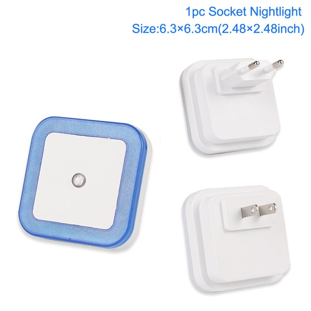 Wireless LED Night Light Sensor Lighting Mini EU US Plug Nightlights Lamp For Children Room Bedroom Decoration Lights Lighting