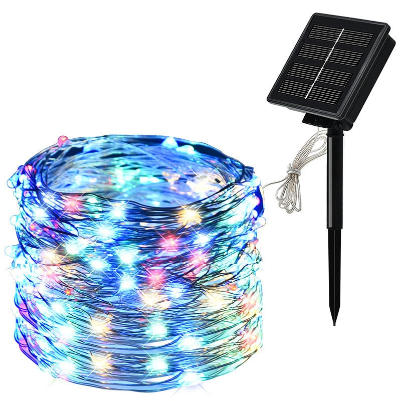 Solar String Fairy Lights 5m 50LED / 30M 300 LED Waterproof Outdoor Garland Solar Power Lamp Christmas For Garden Decoration