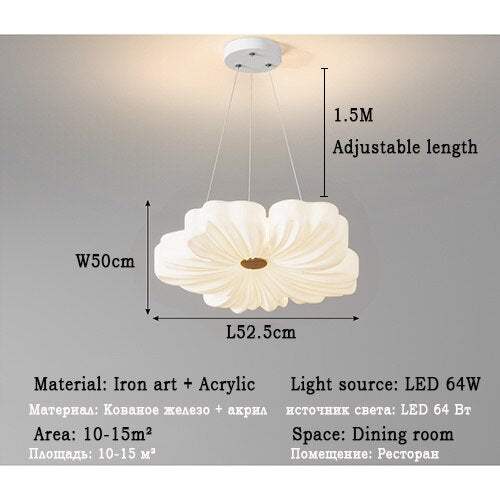 Modern Flower Shape Led Ceiling Lights For Living Room Bedroom Kitchen Island LED Ceiling Lamps Indoor Decoration Lighting Lamp