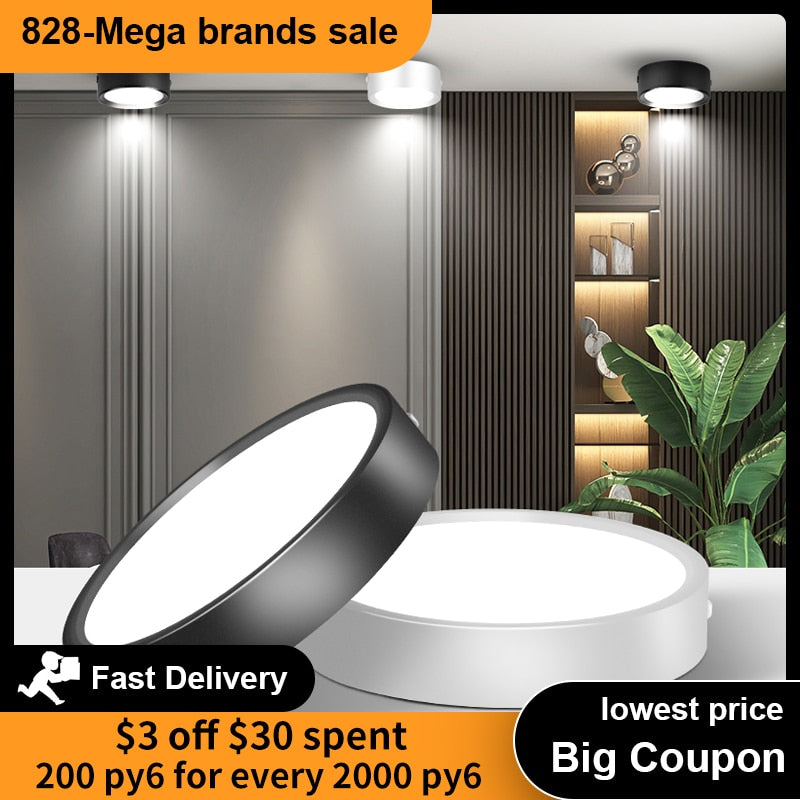 Surface Mounted Led Downlight Led Spot Light 220V 10/15/25W 110V Round Downlights Spot Led encastrable Lighting Fixture for Home