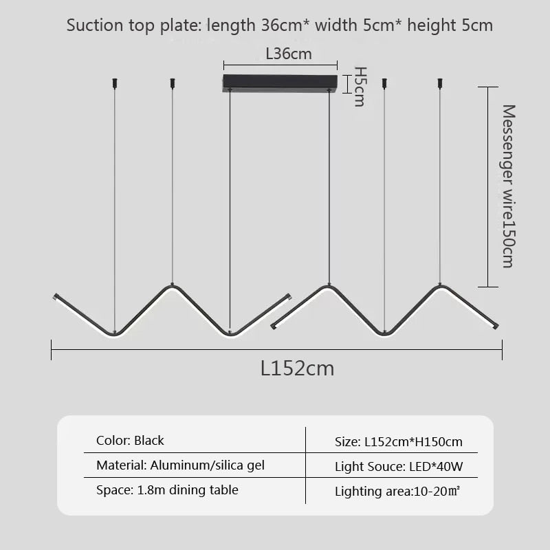 Modern LED Pendant Light Minimalist Chandelier For Dinning Room Kitchen Bar Restaurant Home Decor Led Lighting Remote Control