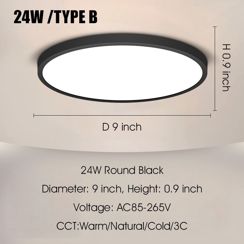 Ultra Thin Led Ceiling Lamps 30W 20W 15W 10W Modern Panel Ceiling Lights For Living Room Bedroom Kitchen Indoor Lighting fixture