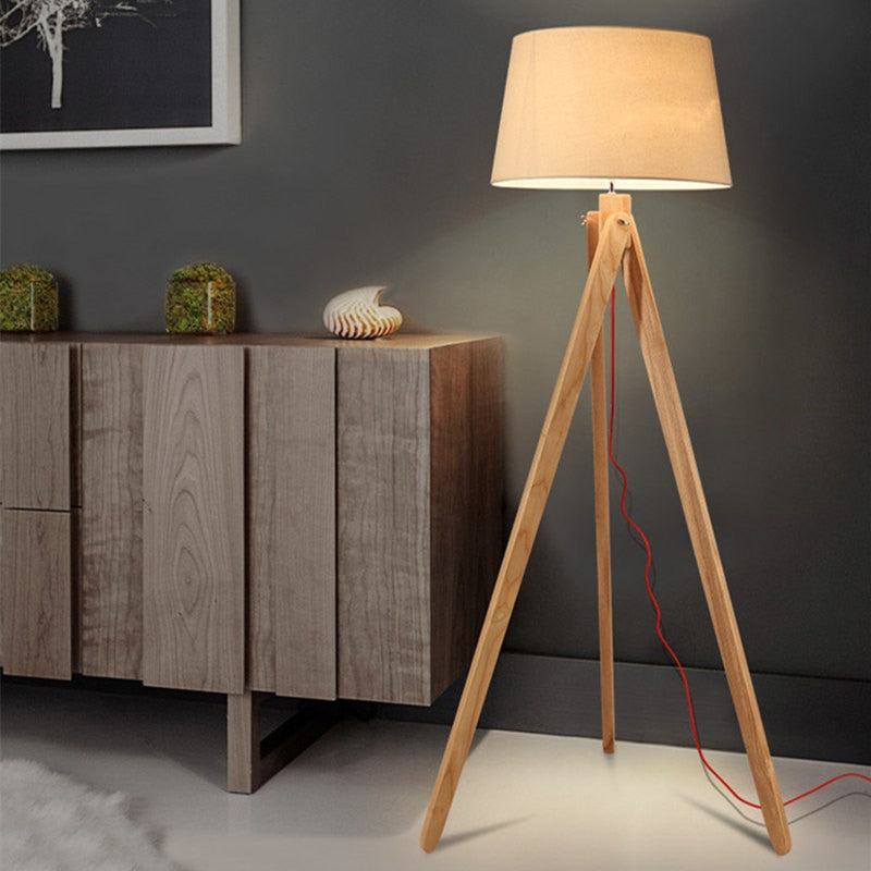 Nordic Retro Tripod Led Floor Lamp Silver Golden Industrial Studio Pendant Light Cafe Living Room Bedroom Decor Standing Light