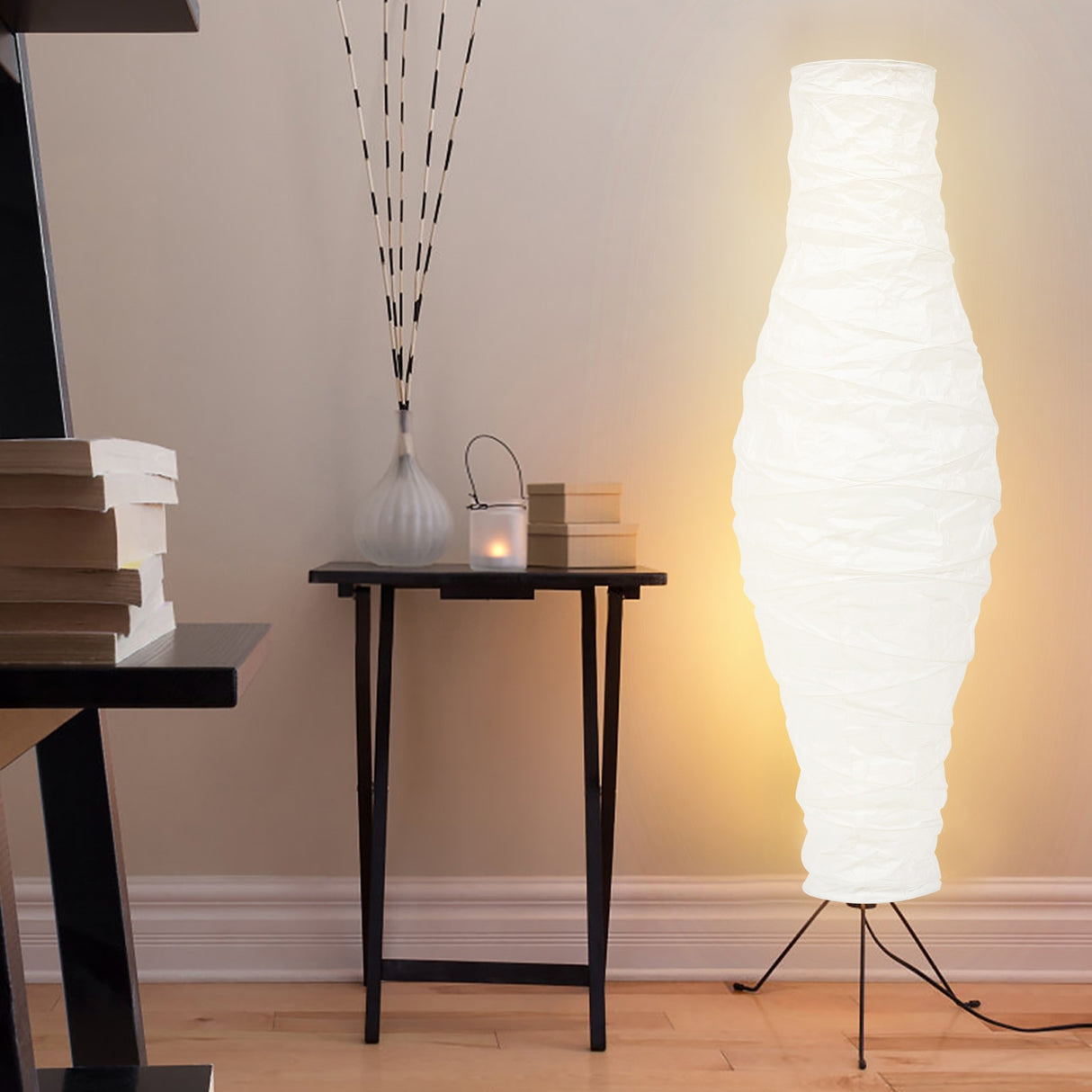 Lamp Shade Paper Floor Shades Light Lampshade Cover Lamps Lanterns Rice Style Chandelier Nordic Replacement Standing Table White
