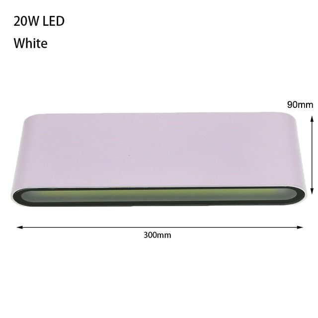 6W 12W 24W LED Outdoor Waterproof Wall Lamp Indoor Bedroom Living Room Balcony Wall Light Home Lighting Aluminum Wall Sconce