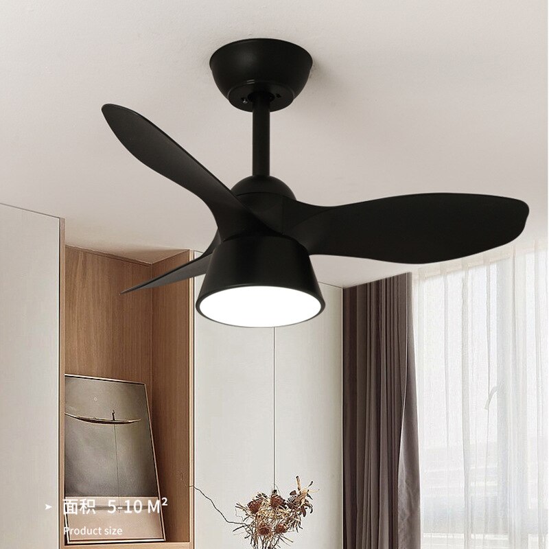 32 Inch Surface Mounted Mini Ceilings Fan with LED Lights and Remote Soft Wind for Children Room Powerful DC Motor AC 100-240V