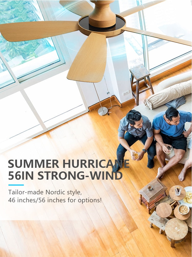 56Inch Modern Led Ceiling Fans With Lights Ceiling Light Fan Lamp Ceiling Fan With Remote Control Decorative BedroomHome 220v