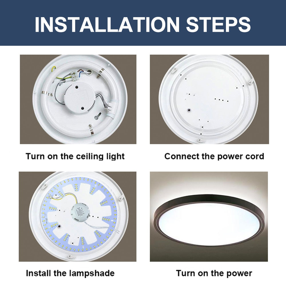 Led Module 220v Led Ceiling Light Replacement Panel Led Light 18W 24W 30W 36W 40W 50W Round Module For Ceiling Lamp Ceiling Fan