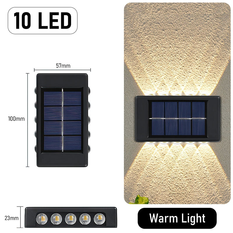 Solar Light Waterproof Solar Led Light Outdoor Sunlight Lamp for Garden Street Landscape Balcony Decor Solar Wall Lamp Outdoor