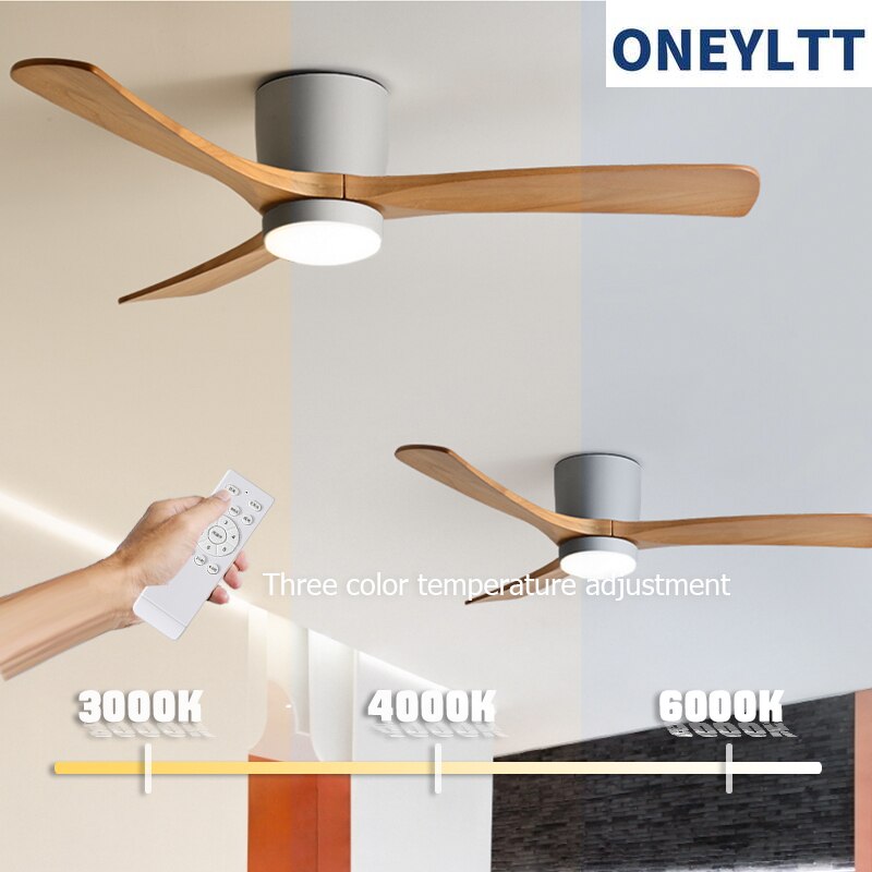 48.52inch modern led wood ceiling fan with remote control fans chandelier decorative ceiling fan with light