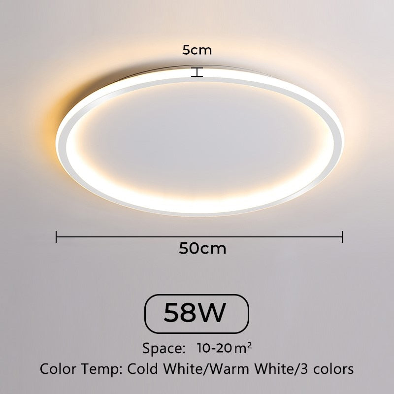 Ultra Thin Led Ceiling Lamps 30W 20W 15W 10W Modern Panel Ceiling Lights For Living Room Bedroom Kitchen Indoor Lighting fixture