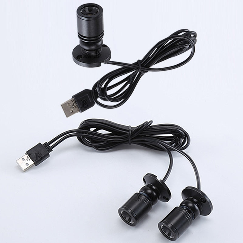 Led USB Spotlight 3W DC5V Jewelry Cabinet Showcase Counter Lamp Surface Mounted Ceiling Spot Light USB 5V Interface 2 in One