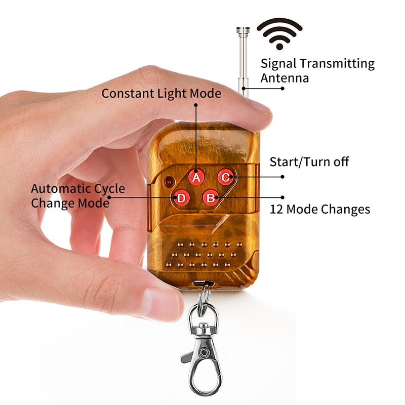 24 LED Strobe Light Wireless Car Emergency Flashing Light Car LED 12V Trailer Truck Strobos Police Warning Light Auto Diode Lamp