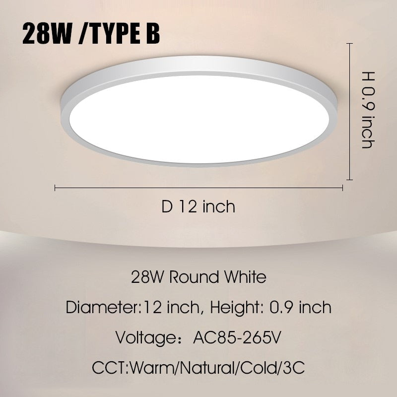 Ultra Thin Led Ceiling Lamps 30W 20W 15W 10W Modern Panel Ceiling Lights For Living Room Bedroom Kitchen Indoor Lighting fixture