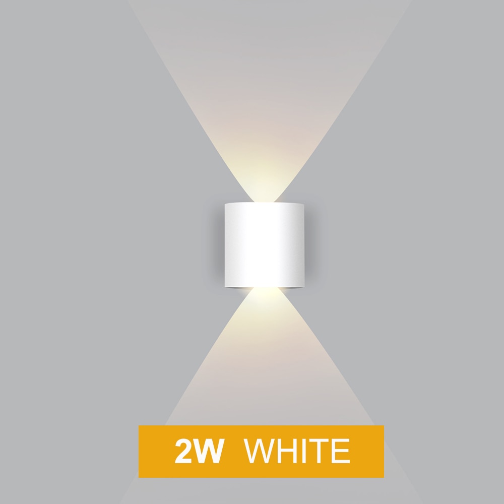 IP65 LED Wall Lamp Outdoor Waterproof Garden Lighting Aluminum AC86-265 Indoor Bedroom Living Room Stairs Hallway Wall Light