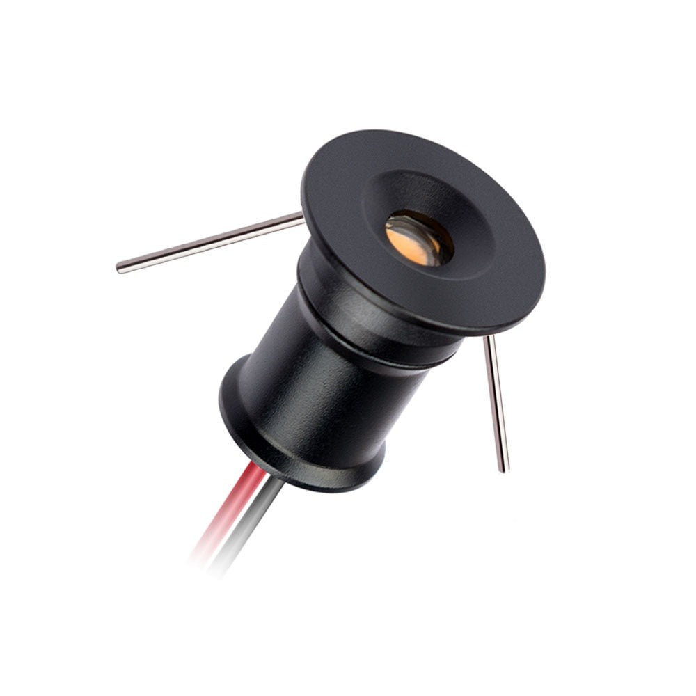 1W DC12V IP65 Black, Mini Spotlight, Star Lamp, Downlight, DIY Small LED,120 Angle
