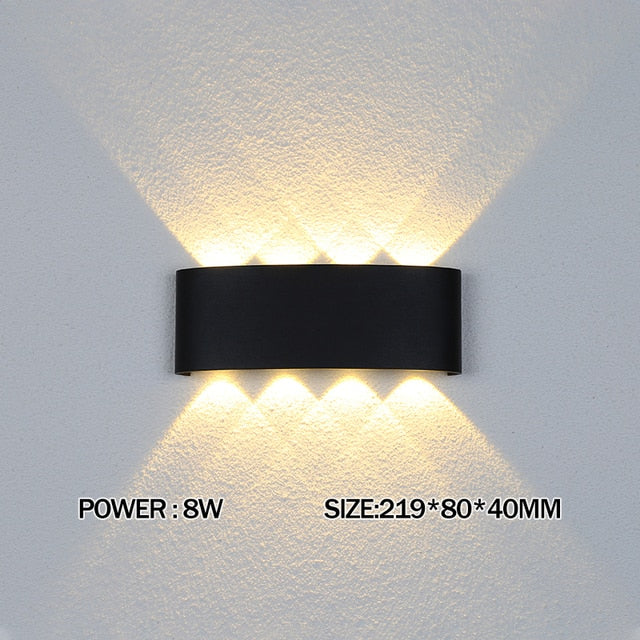 2W 4W 6W 8W 10W 12W LED Wall Light Outdoor Waterproof Modern Nordic style Indoor Wall Lamps Living Room Porch Garden Lamp