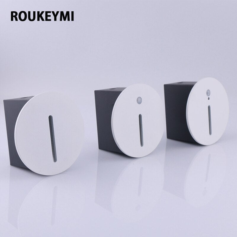 ROUKEYMI Waterproof Interior Sensor Staircase Light PIR Night Corner Led Footlight outdoor staircase light Sensor light