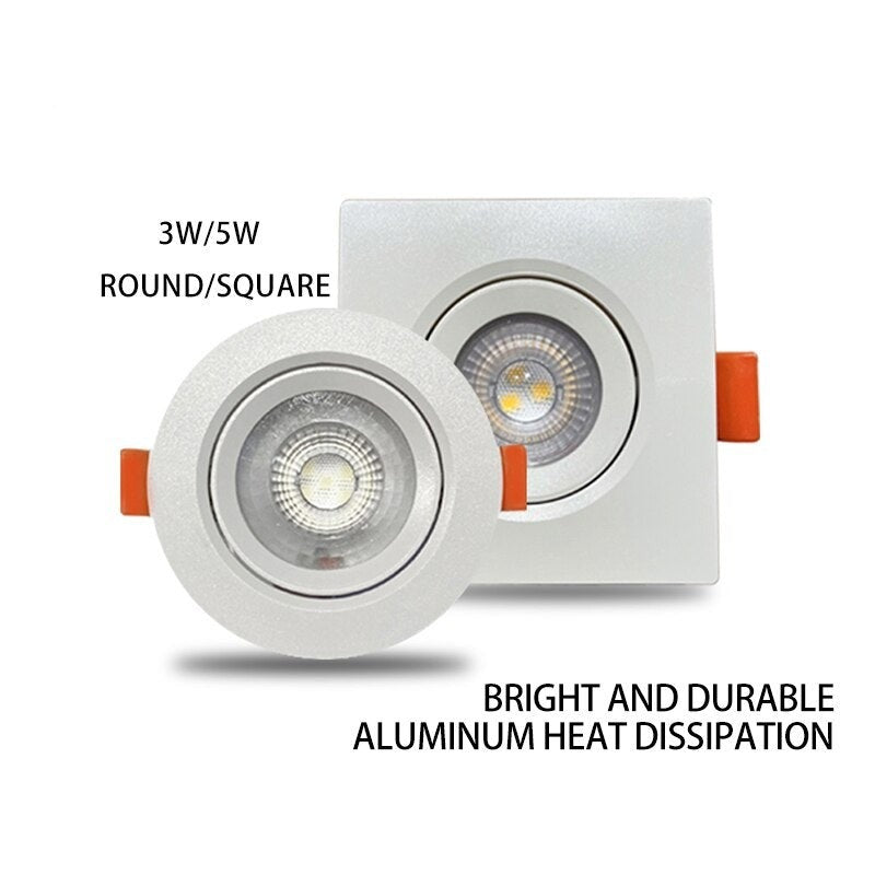LED downlight 110/220V 3W 5W recessed Ceiling light LED Warm white cold white 1pcs/lot led ceiling light Sale