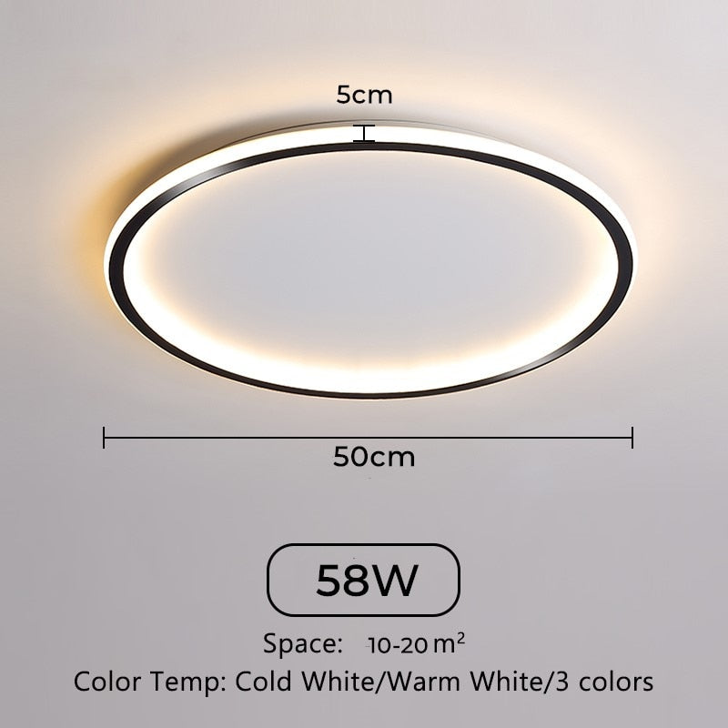 Ultra Thin Led Ceiling Lamps 30W 20W 15W 10W Modern Panel Ceiling Lights For Living Room Bedroom Kitchen Indoor Lighting fixture