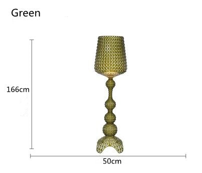 Kartell Kabuki Hollow Floor Lamp Modern Luxury LED Standing Light for Living Room Bedroom Home Decor Acrylic Corner Lighting