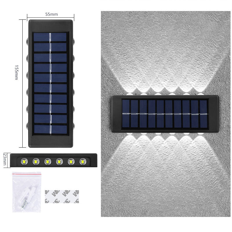 Solar Light Waterproof Solar Led Light Outdoor Sunlight Lamp for Garden Street Landscape Balcony Decor Solar Wall Lamp Outdoor