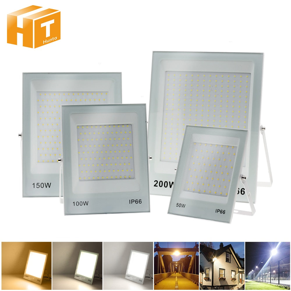 LED Flood Light AC220V 50W 100W 150W 200W High Brightness IP66 Waterproof Outdoor Lighting LED Spotlight Wall Floodlights