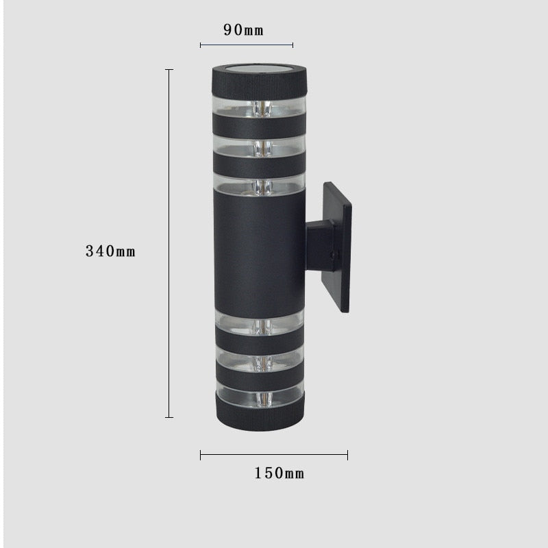 E27 Lights Lighting Outdoor Wall Light Waterproof Up Down Aluminum Garden Light Wall Lamp Corridor Lighting EU US