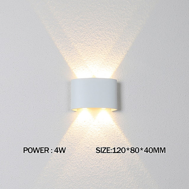 2W 4W 6W 8W 10W 12W LED Wall Light Outdoor Waterproof Modern Nordic style Indoor Wall Lamps Living Room Porch Garden Lamp