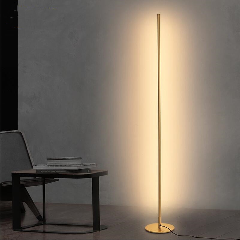 Modern Nordic simple creative living room floor lamp LED lamp metal lamp floor lamp Nordic simple creative bracket LED Black