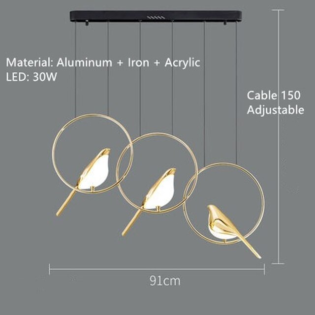 Nordic Magpie Bird LED Wall Lamp Parlor Bar Bedside Hanging Light Fixture Novelty Rotatable Wall Bedroom Foyer Sconce