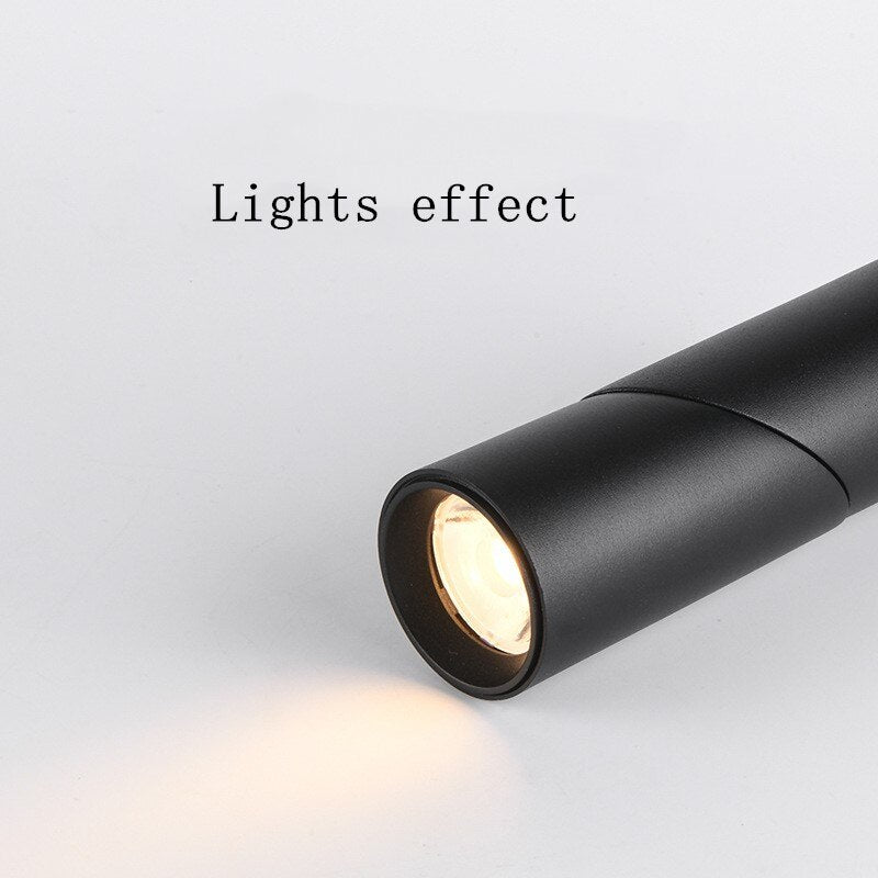 Dimmable Rotating LED Downlights COB LED Ceiling Spot Lights AC110-220V LED Wall Lamp Warm Cold White Indoor Lighting