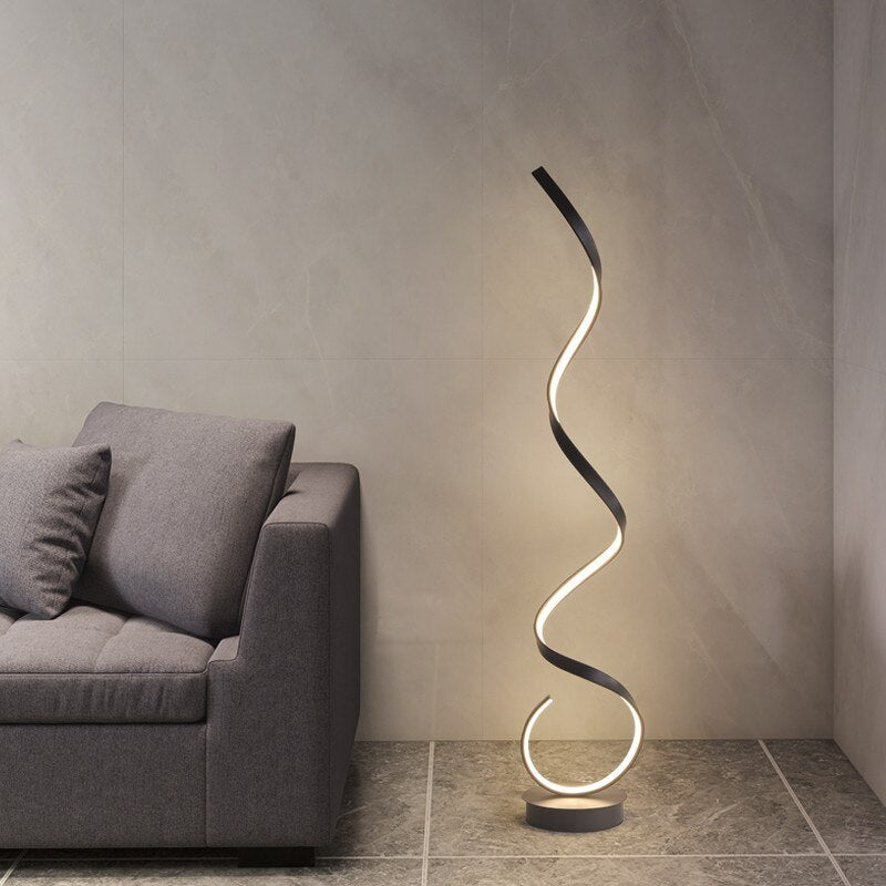 Simple Living Room Decoration LED Floor Lamps Nordic Minimalist Art led Standing Lamps for Bedroom Geometric Line Stand Light