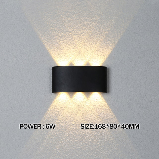 2W 4W 6W 8W 10W 12W LED Wall Light Outdoor Waterproof Modern Nordic style Indoor Wall Lamps Living Room Porch Garden Lamp