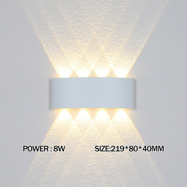 2W 4W 6W 8W 10W 12W LED Wall Light Outdoor Waterproof Modern Nordic style Indoor Wall Lamps Living Room Porch Garden Lamp
