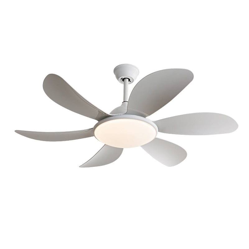 Strong wind household living room fan light bedroom dining room simple ceiling fan light variable frequency silent fan light